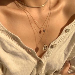 New Coin Bee Necklace Gold hypoallergenic jewelry Bohemian layered necklace